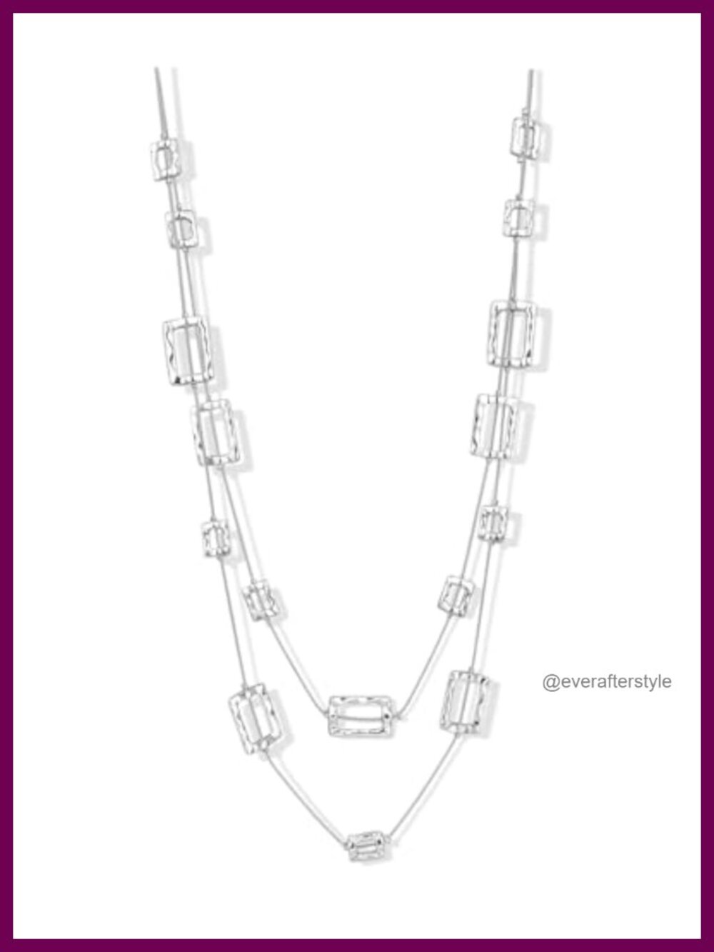 Chunky Long Layered Alloy Necklace Statement Jewelry for Women